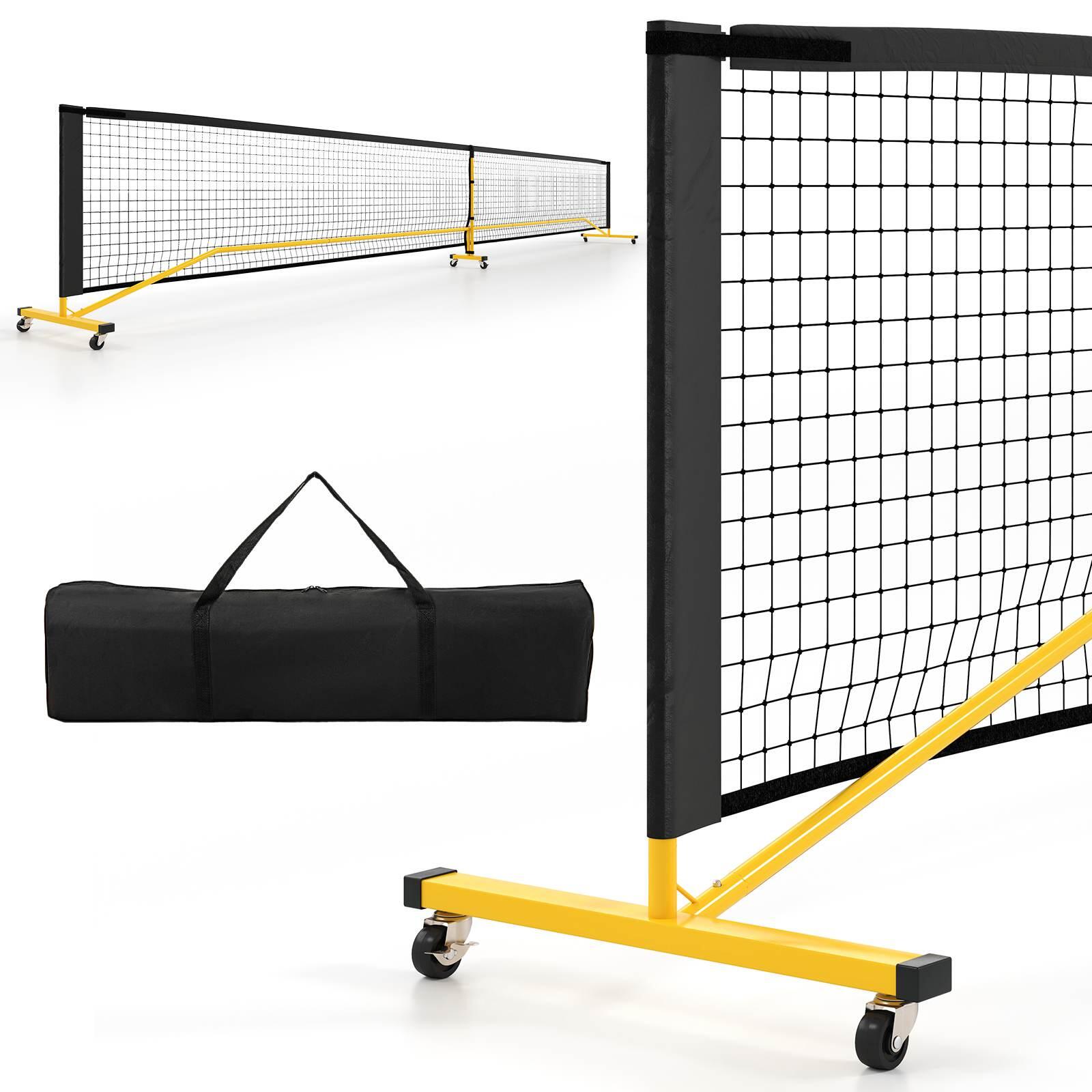 6.75m Regulation Size Pickle Ball Net System w/Carry Bag 675x61x91