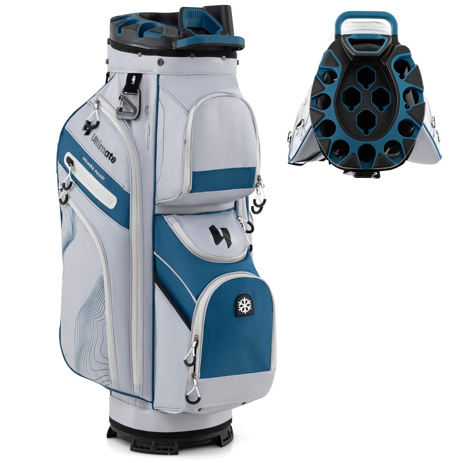 Golf Cart Bag  w/14-Way Dividers & 11 Pockets for Adult 27x27x127