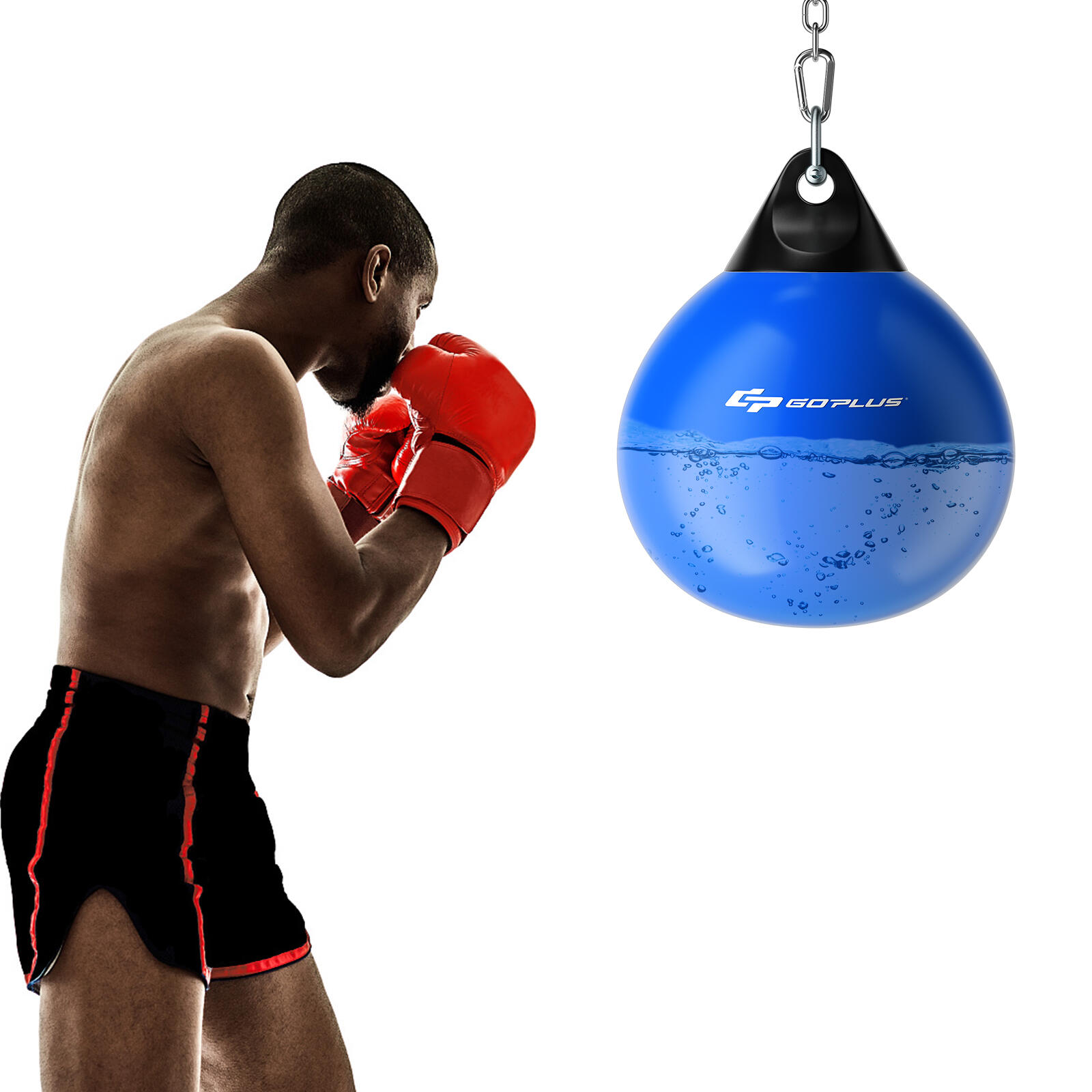 45cm 50kg Water Punching Bag with Adjustable Metal Chain 45x45x116