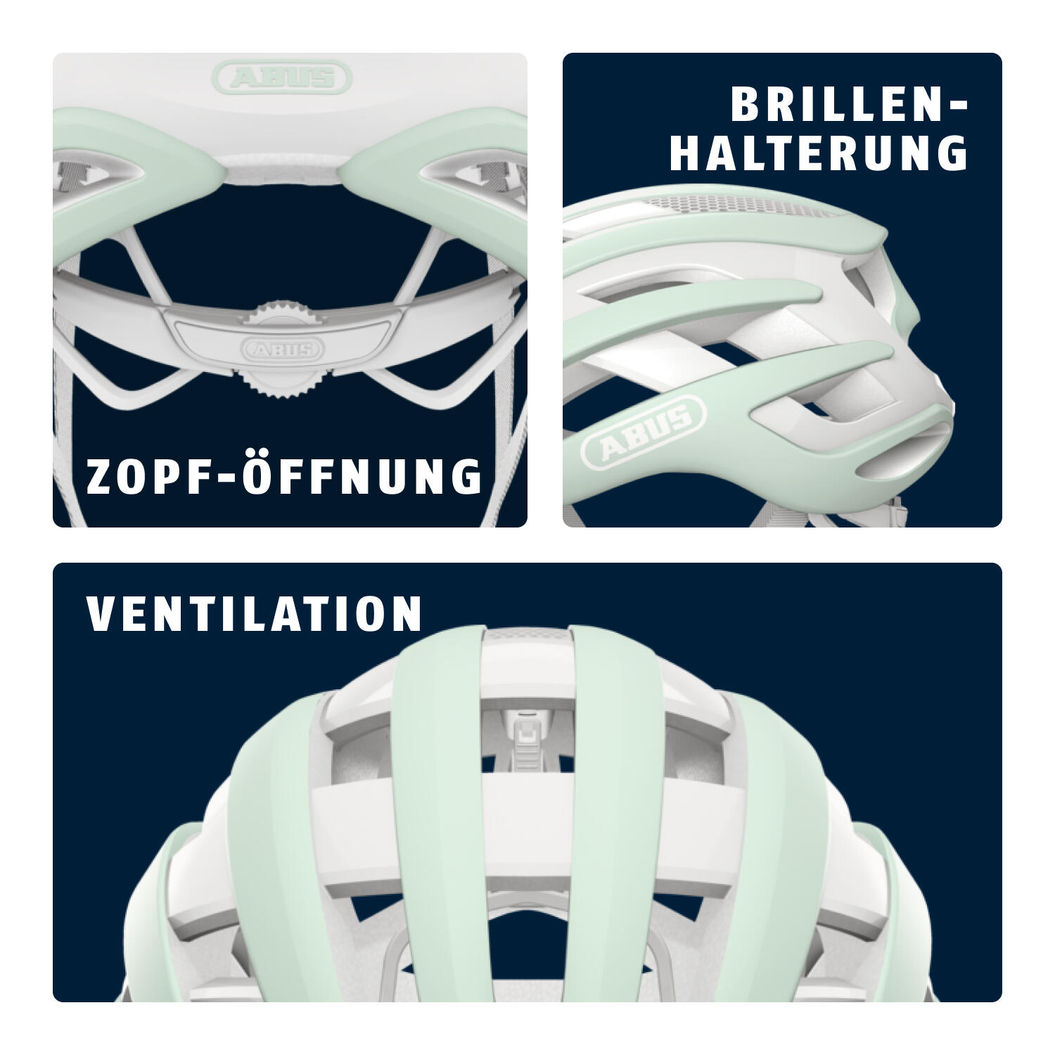 Casque AirBreaker ABUS pur ment S 51-55 cm 230 g ventilé 3/7