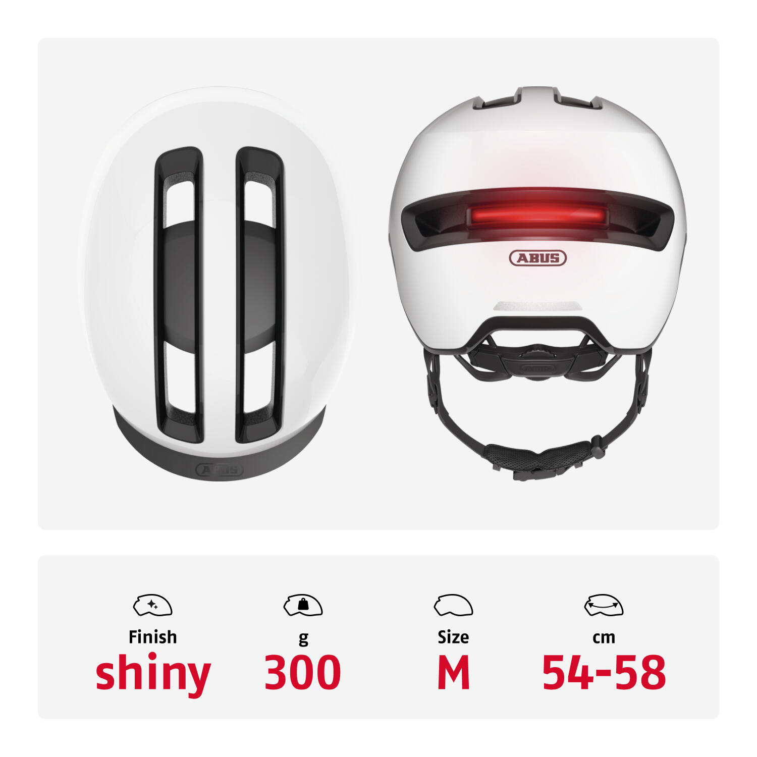 Casque de vélo "Hud-Y", blanc 3/7