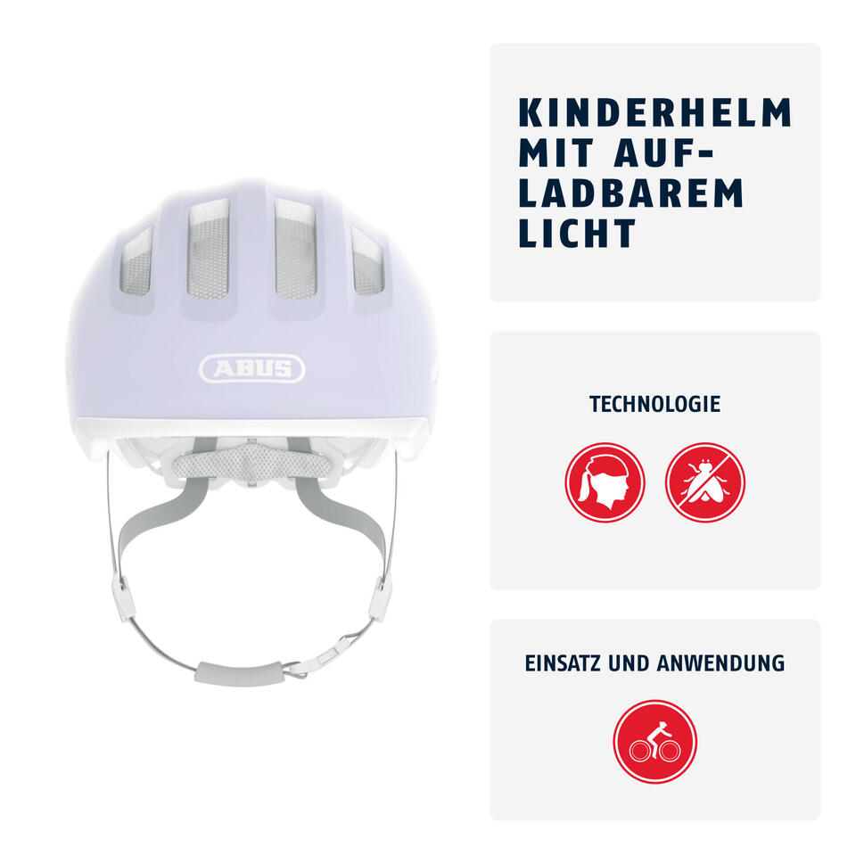 Kask rowerowy dziecięcy ABUS Smiley 3.0 ACE LED