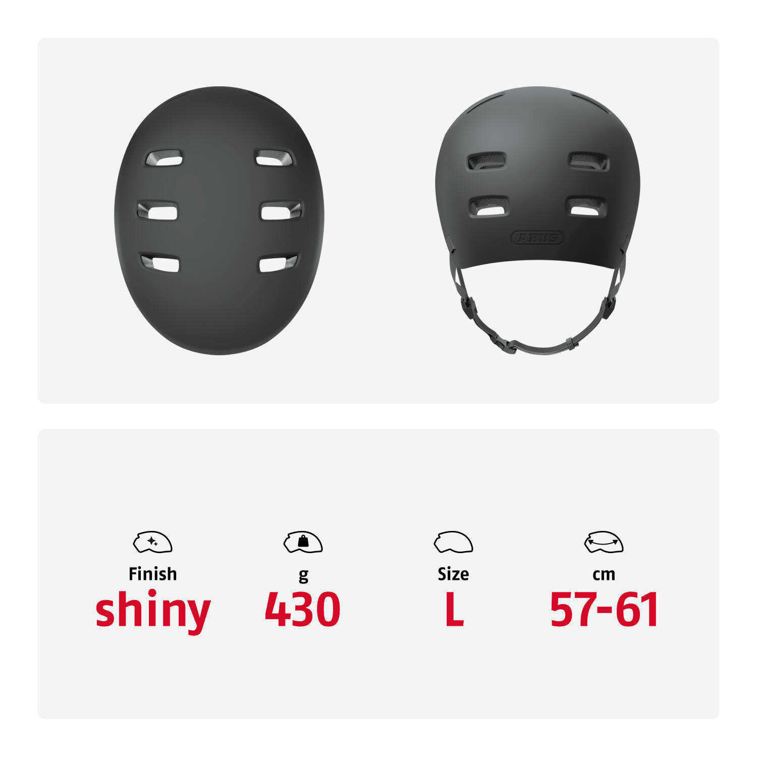 Abus Indy Velvet Zwart Helm Maat L 57-61 cm 5/7