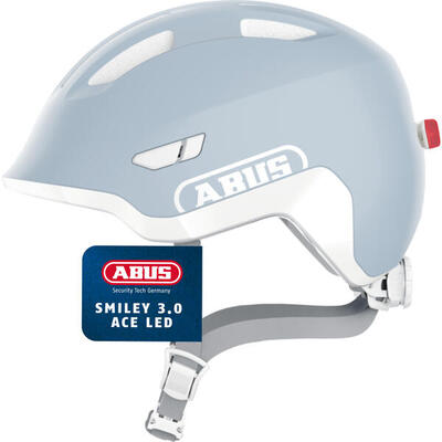Abus smiley 3.0 ace led kinderhelm pure aqua m 50-55cm