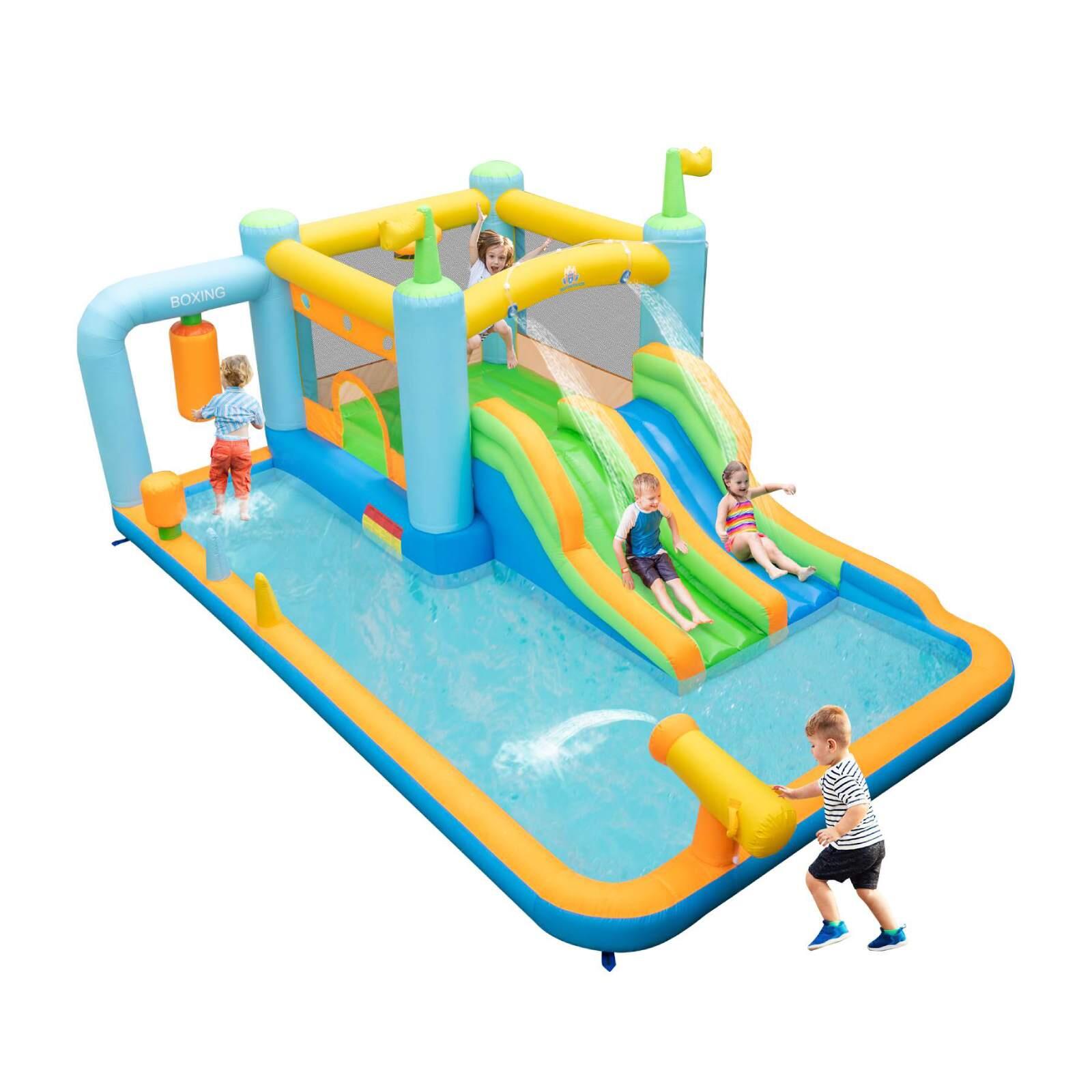Inflatable Water Slide Jumping Castle Splash Pool No Blower 503x348x228