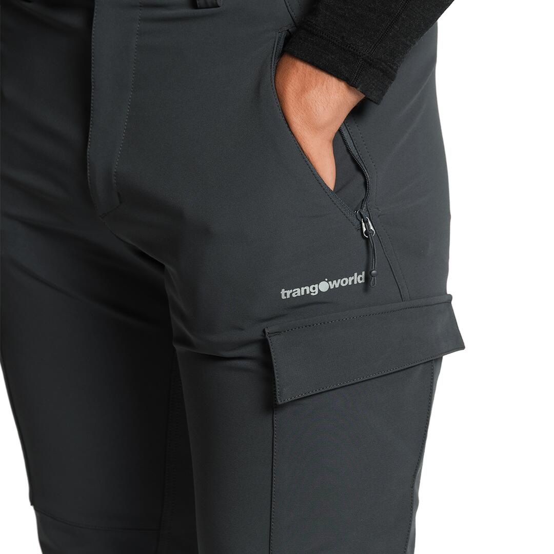 Pantalón para Hombre Trangoworld Zagora Gris 3/4