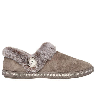 Skechers Damen Cozy Campfire - FRESH TOAST Hausschuhe Pantoffeln 167219 Schwarz