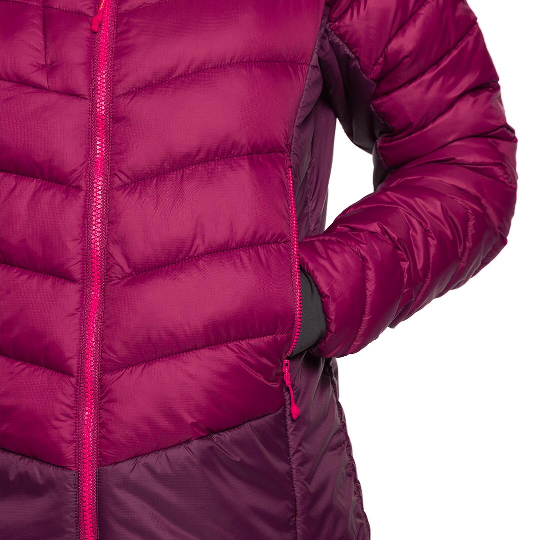 Chaqueta acolchada para Mujer Trangoworld Rulhe v02 Morado/Morado/Rojo 7/7