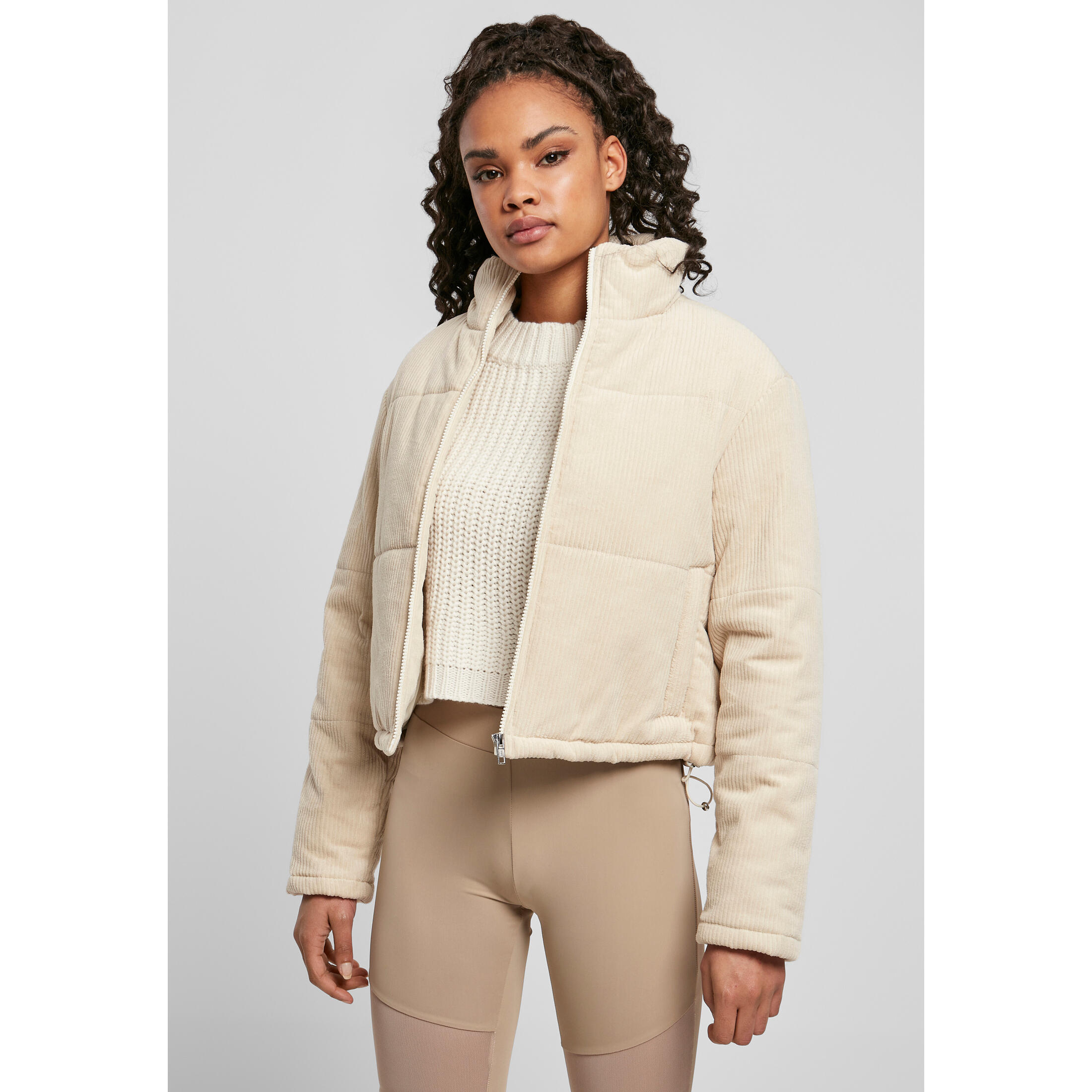 URBAN CLASSICS Giacca donna Urban Classics corduroy puffer