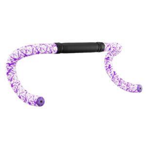 Supacaz-Stuurband-Wit Neon Paars Splat 3/5