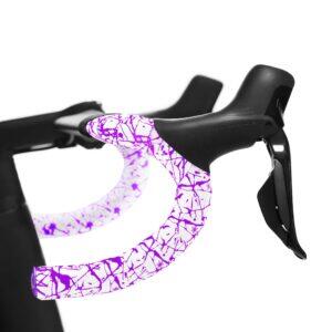 Supacaz-Stuurband-Wit Neon Paars Splat 2/5