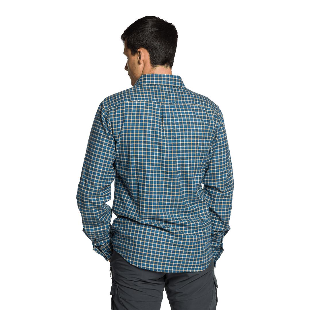 Camisa mangas largas para Hombre Trangoworld Runkel Azul 2/6