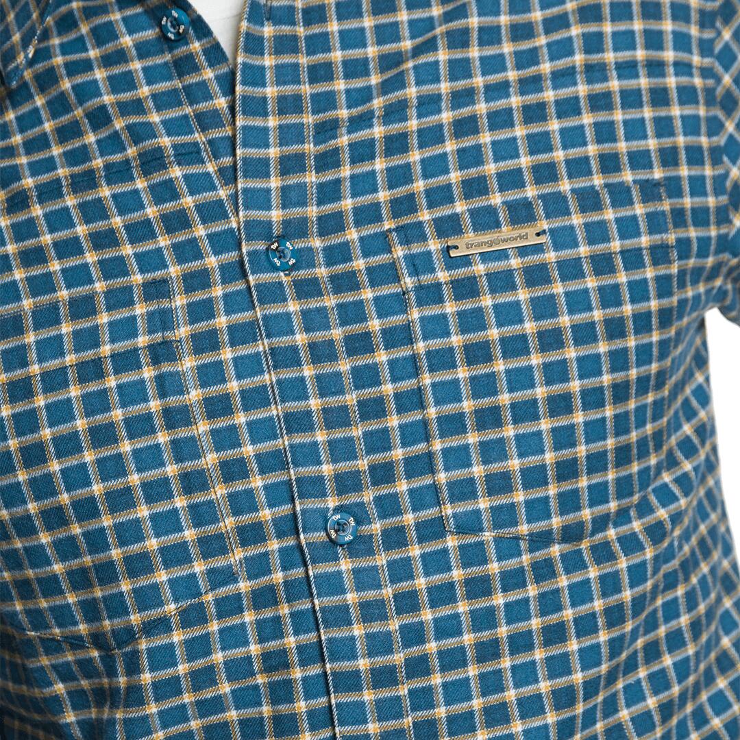 Camisa mangas largas para Hombre Trangoworld Runkel Azul 5/6