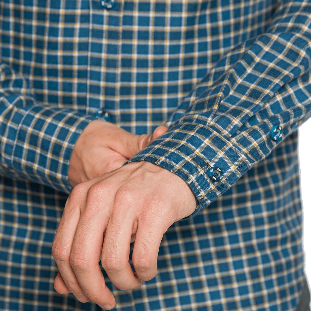 Camisa mangas largas para Hombre Trangoworld Runkel Azul 6/6