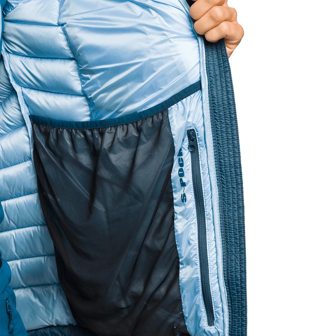 Plumífero para Mujer Trangoworld Leynar v02 Azul/Azul/Negro 190g 700cuin 5/7