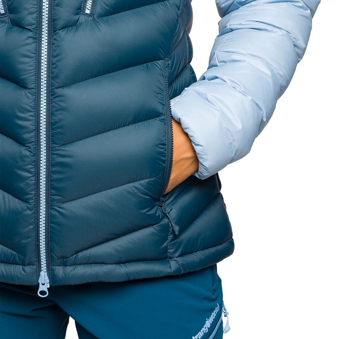 Plumífero para Mujer Trangoworld Leynar v02 Azul/Azul/Negro 190g 700cuin 6/7