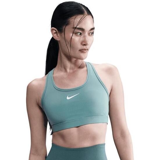Reggiseno Sportivo Nike Swoosh Medium Support Donna Verde