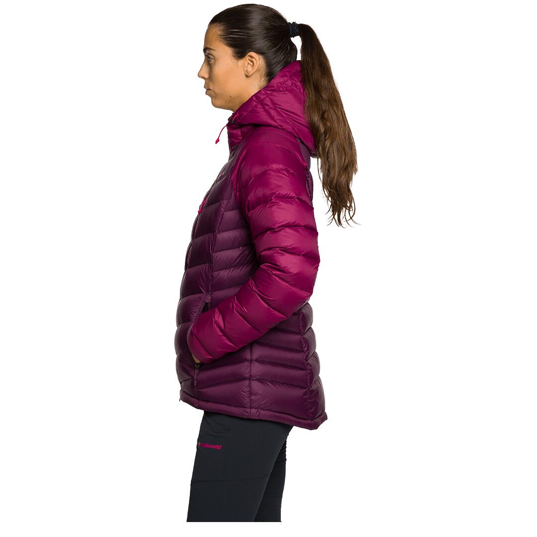 Plumífero para Mujer Trangoworld Leynar v02 Morado/Morado/Rojo 190g 700cuin 3/7