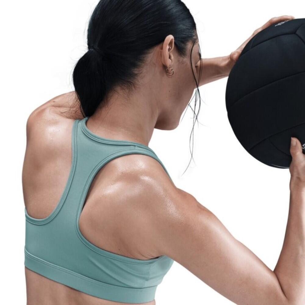 Nike Swoosh Medium Support Sport BH Dames Groen 3/4