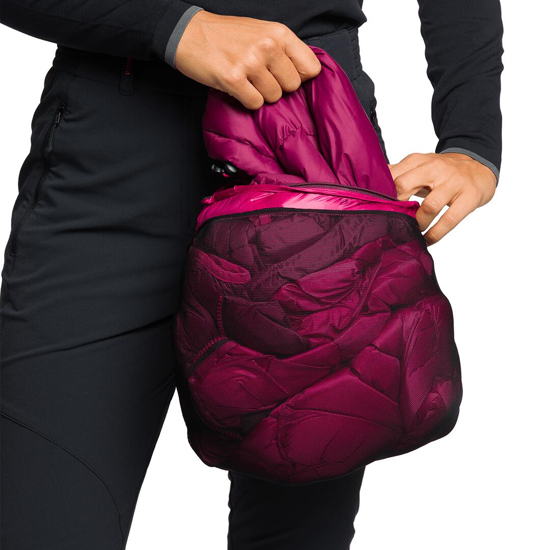 Plumífero para Mujer Trangoworld Leynar v02 Morado/Morado/Rojo 190g 700cuin 7/7