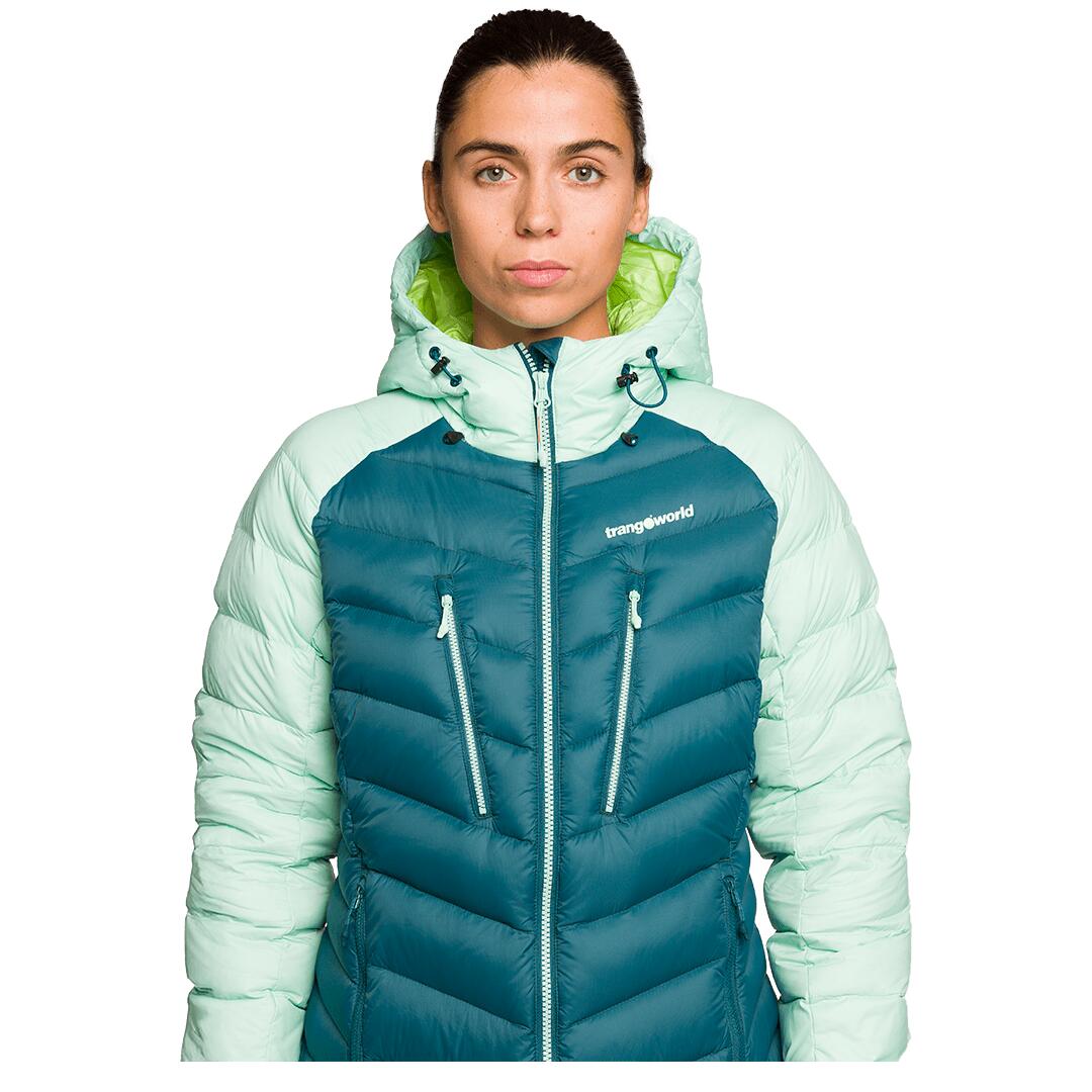 Plumífero para Mujer Trangoworld Leynar v02 Verde/Verde/Verde 190g 700cuin 7/7