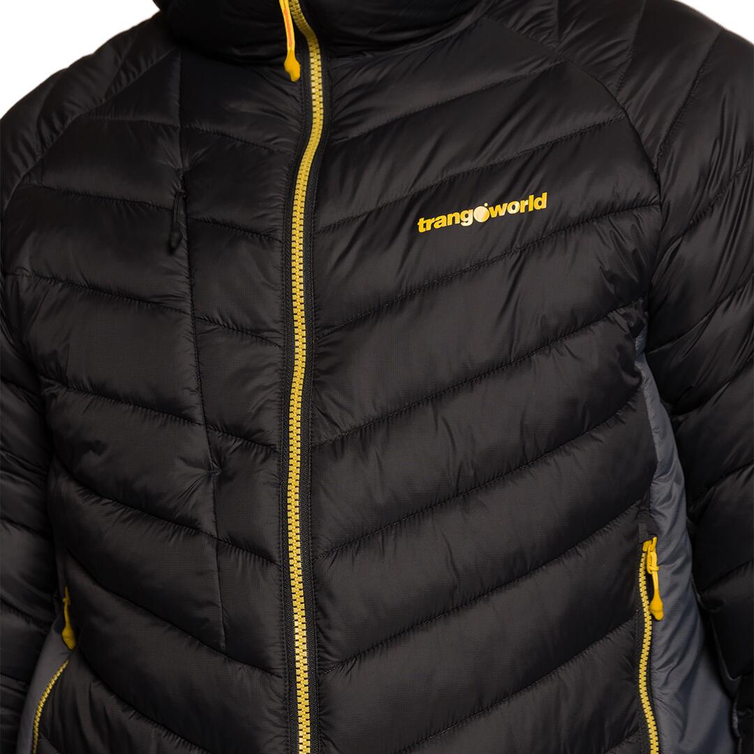 Plumífero para Hombre Trangoworld Medel v02 Negro/Gris/Naranja 4/5