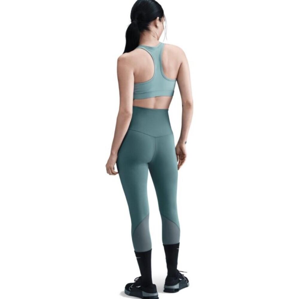 Nike Swoosh Medium Support Sport BH Dames Groen 4/4