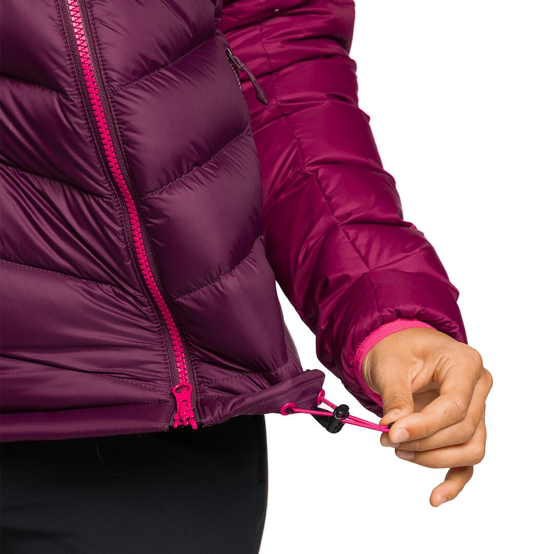 Plumífero para Mujer Trangoworld Leynar v02 Morado/Morado/Rojo 190g 700cuin 5/7