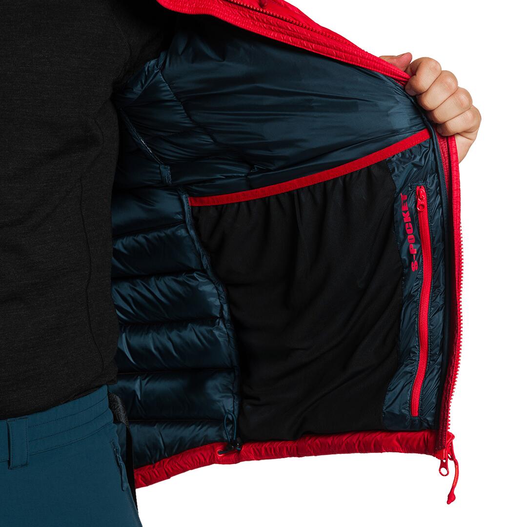 Plumífero para Hombre Trangoworld Lugo v02 Rojo/Rojo/Azul 235g 700cuin 6/7