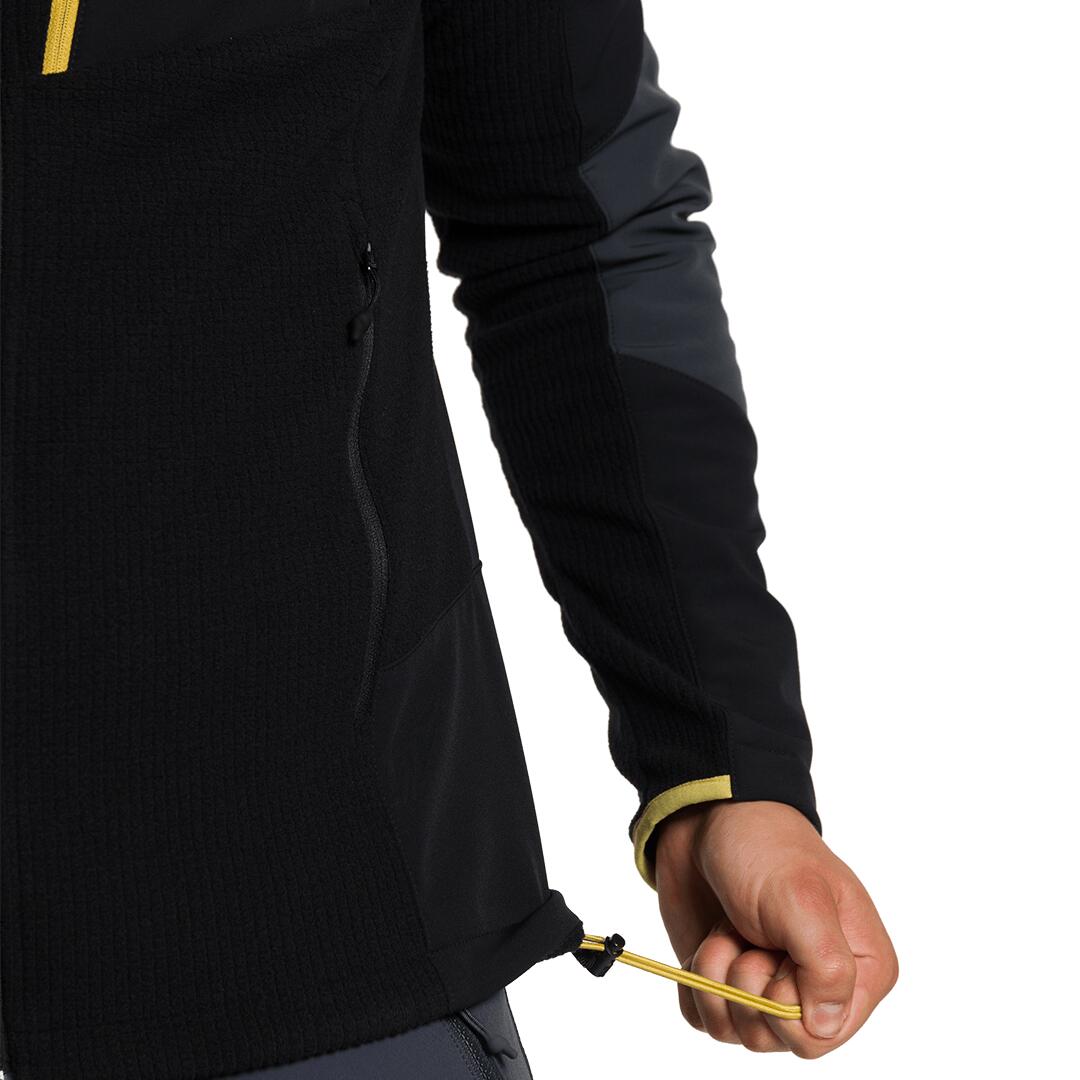 Forro polar para Hombre Trangoworld Guilin Negro/Gris 3/4