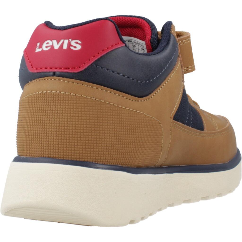 Baskets Levi's Modèle Montana Couleur Brun Clair 3/5