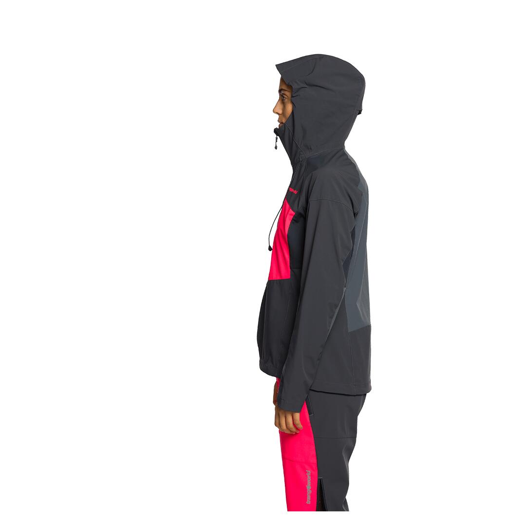 Softshell para Mujer Trangoworld Palu Gris/Rosa/Gris 3/7