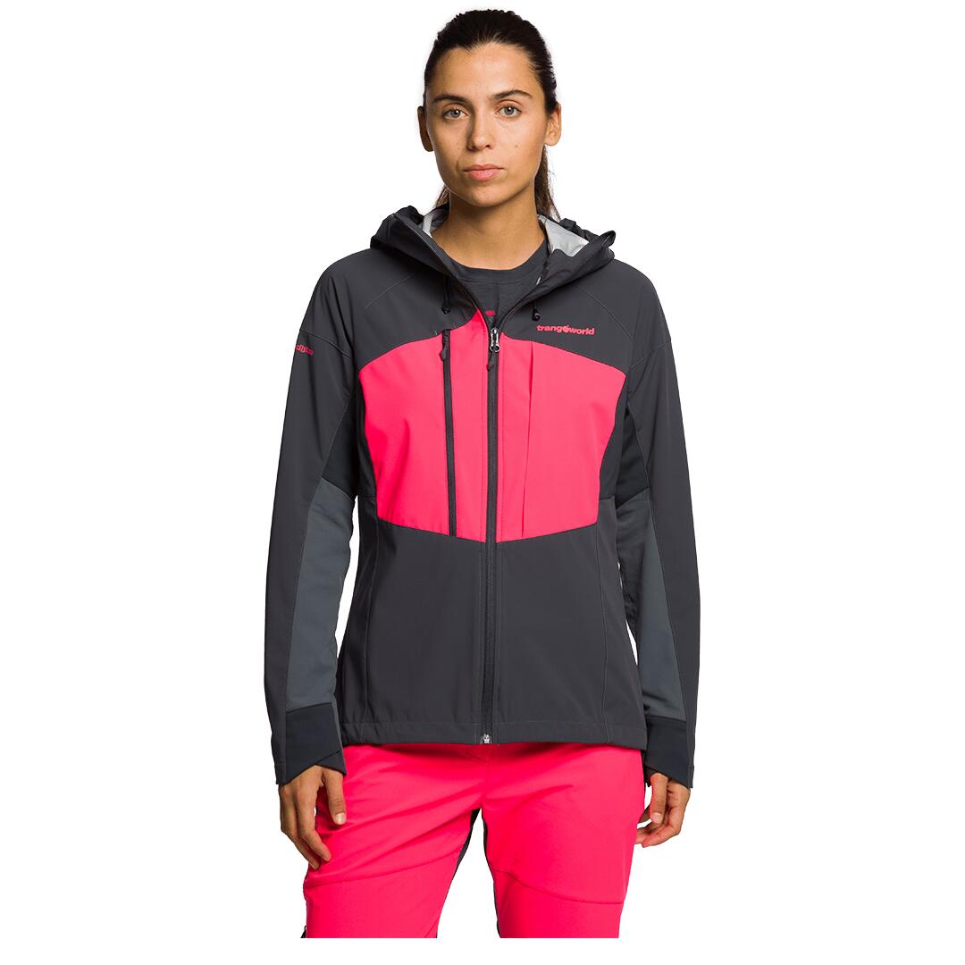 Softshell para Mujer Trangoworld Palu Gris/Rosa/Gris TRANGOWORLD