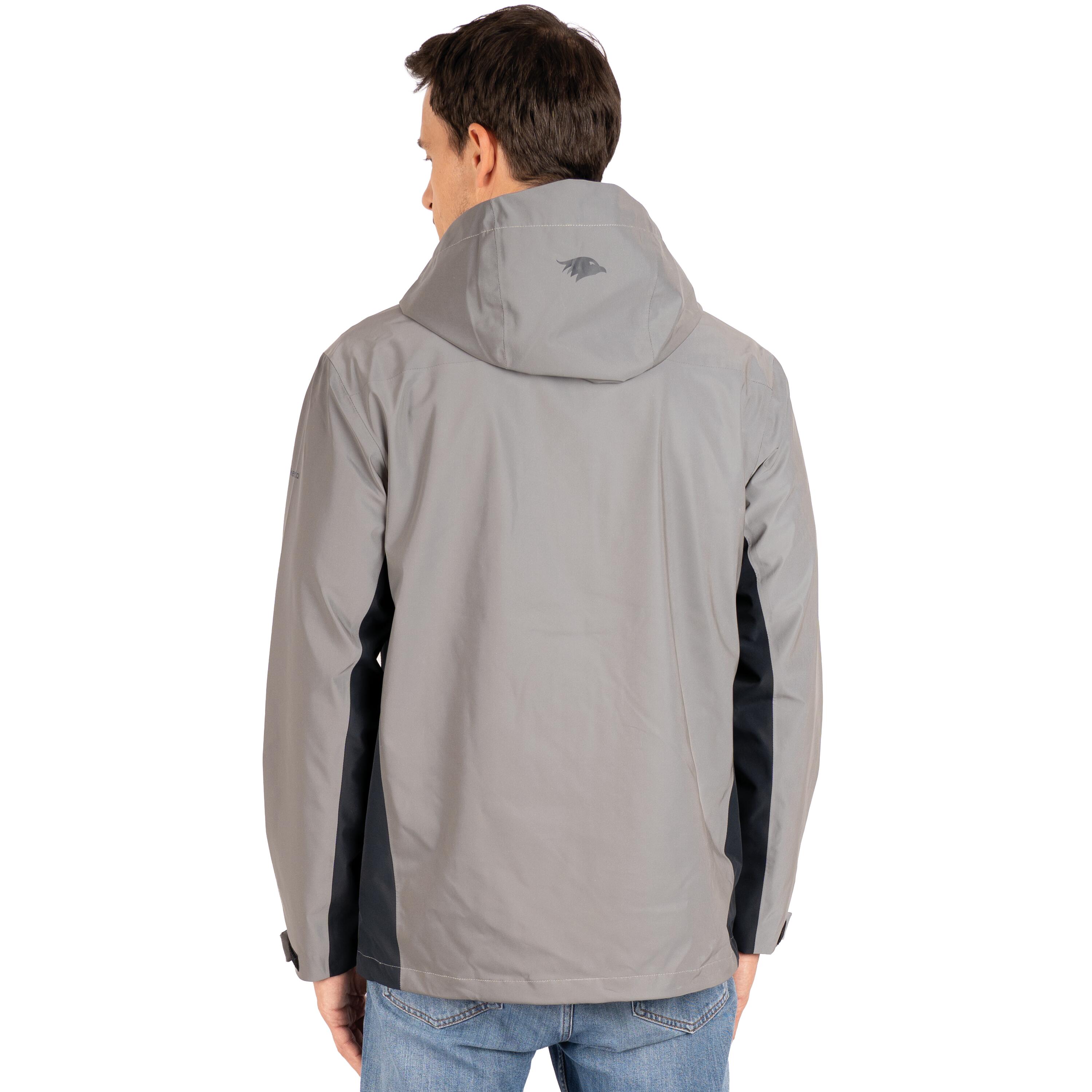 Veste 3-en-1 homme imperméable et réfléchissante avec polaire amovible 3/7