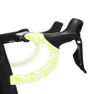 Fita para Guiador Supacaz Super Sticky Kush White Neon Yellow Splat-Enrolamento 2/5