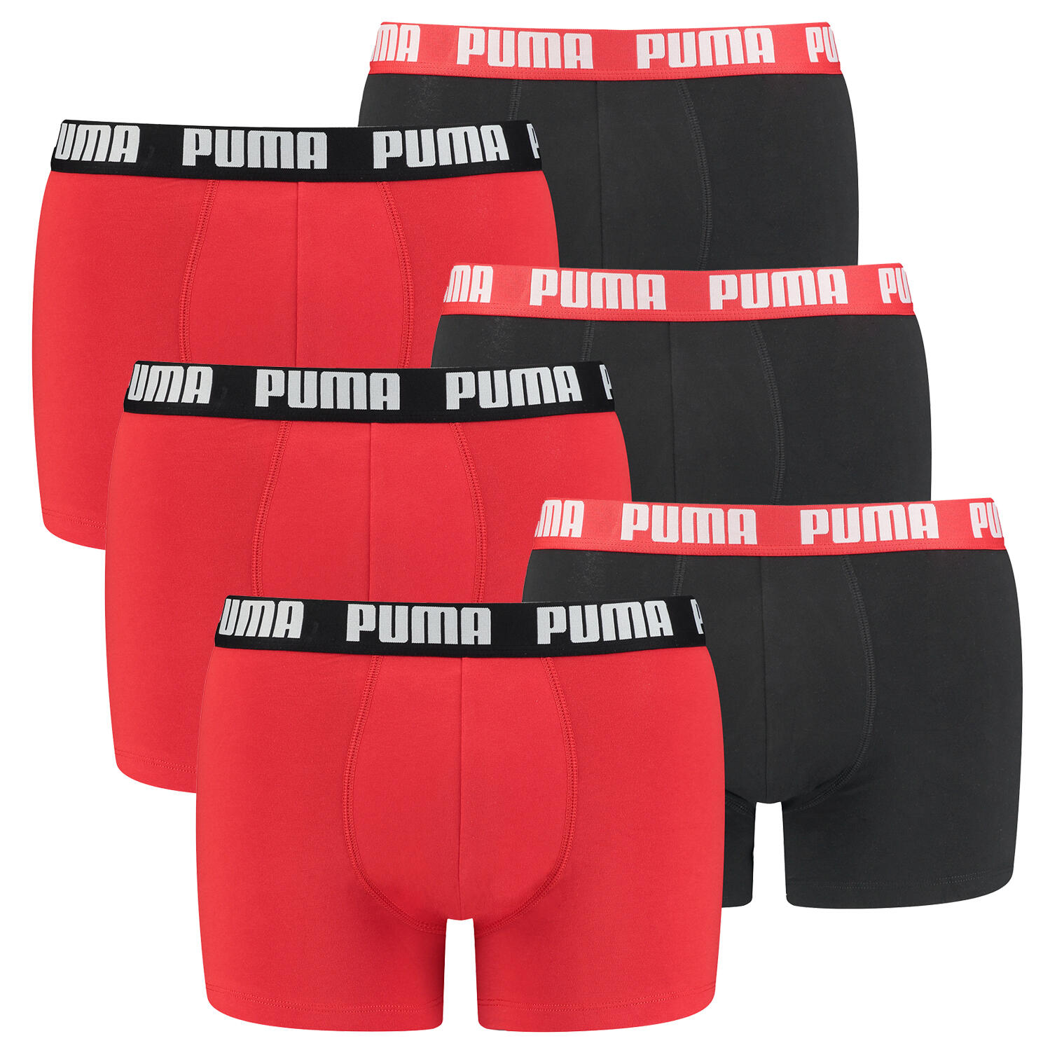 PUMA BOXERS 6 Pack Puma Boxer Boxershorts Men Herren Unterhose Pant Unterwäsche