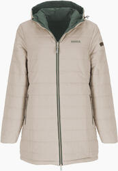 Manteau réversible Femme IDA Vert foncé/Grège