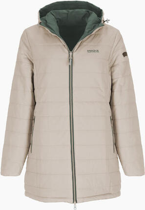 Manteau réversible Femme IDA Vert foncé/Grège