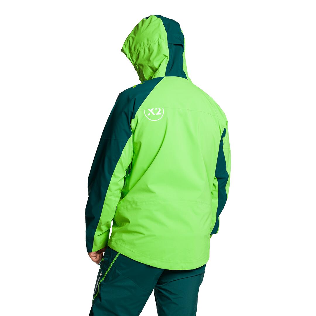 Chaqueta para Hombre Trangoworld Trx2 shell evo Verde/Verde/Negro Impermeable 3/7