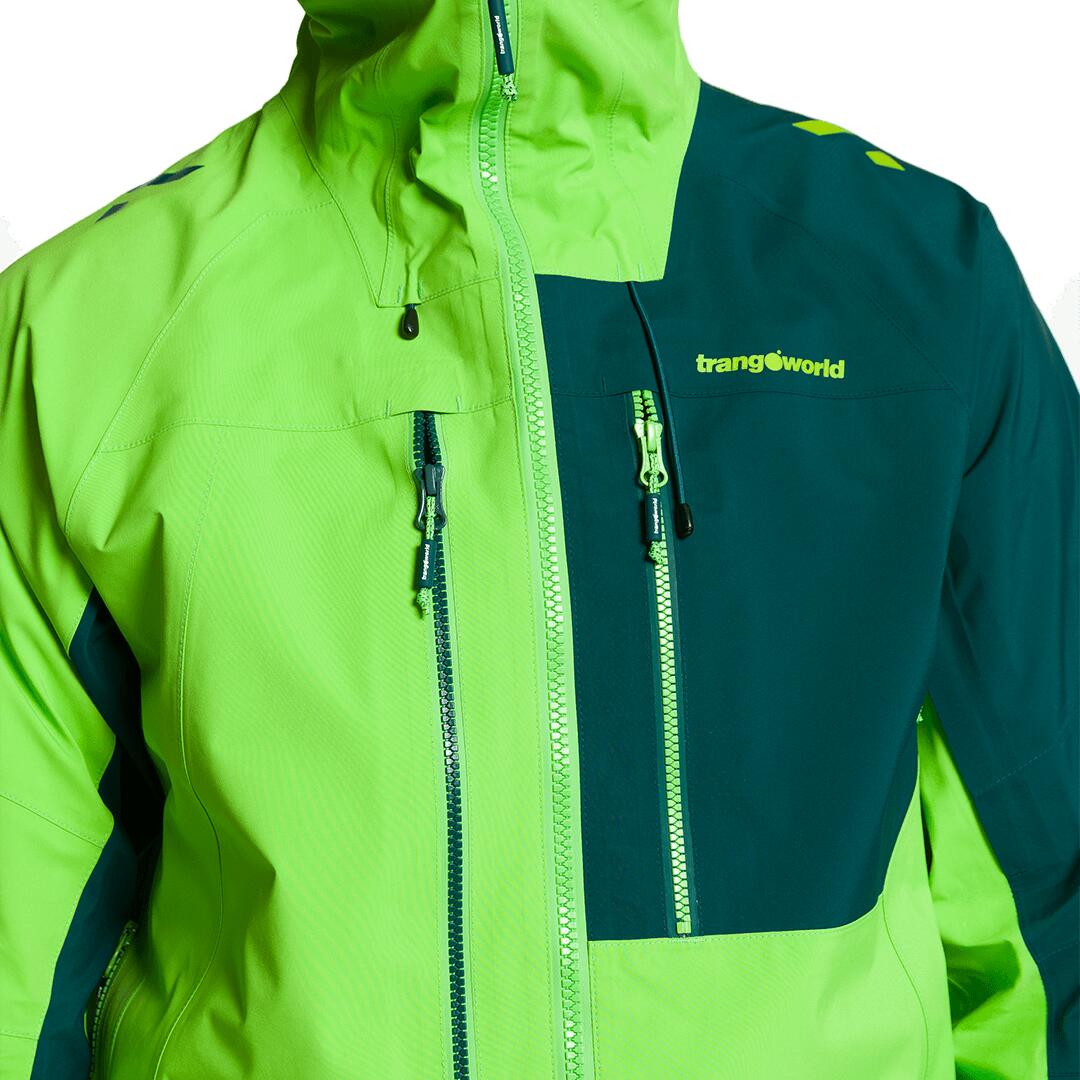 Chaqueta para Hombre Trangoworld Trx2 shell evo Verde/Verde/Negro Impermeable 5/7