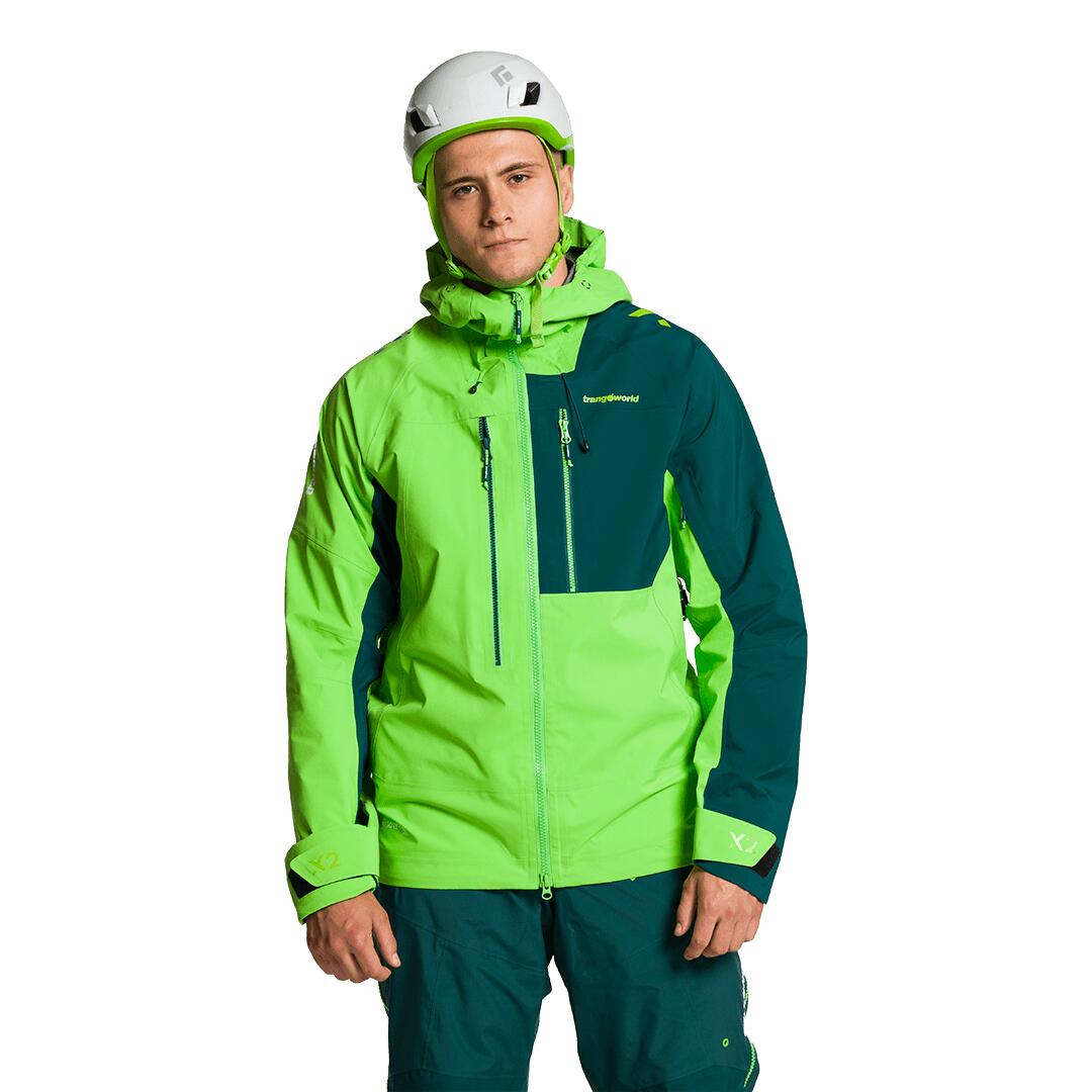 Chaqueta para Hombre Trangoworld Trx2 shell evo Verde/Verde/Negro Impermeable 2/7