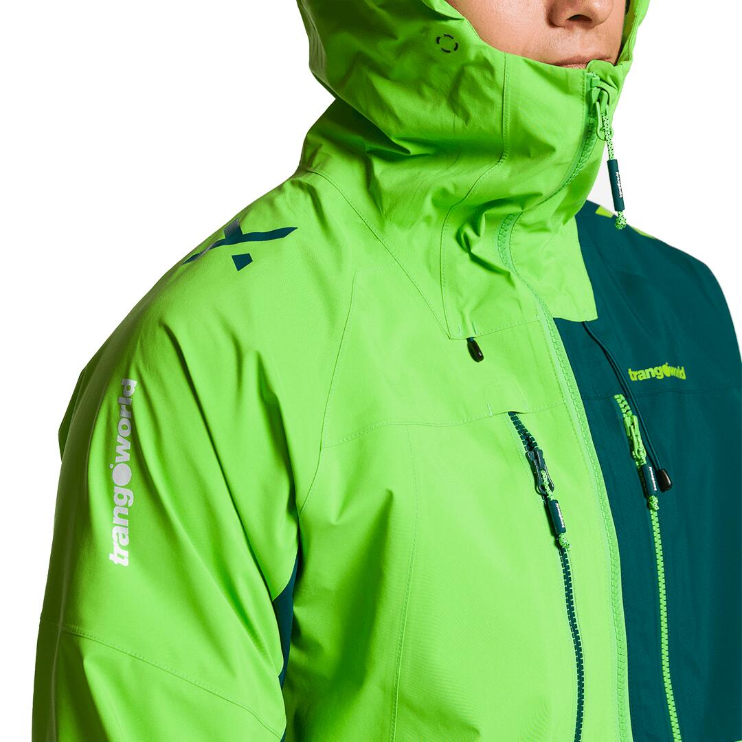Chaqueta para Hombre Trangoworld Trx2 shell evo Verde/Verde/Negro Impermeable 7/7