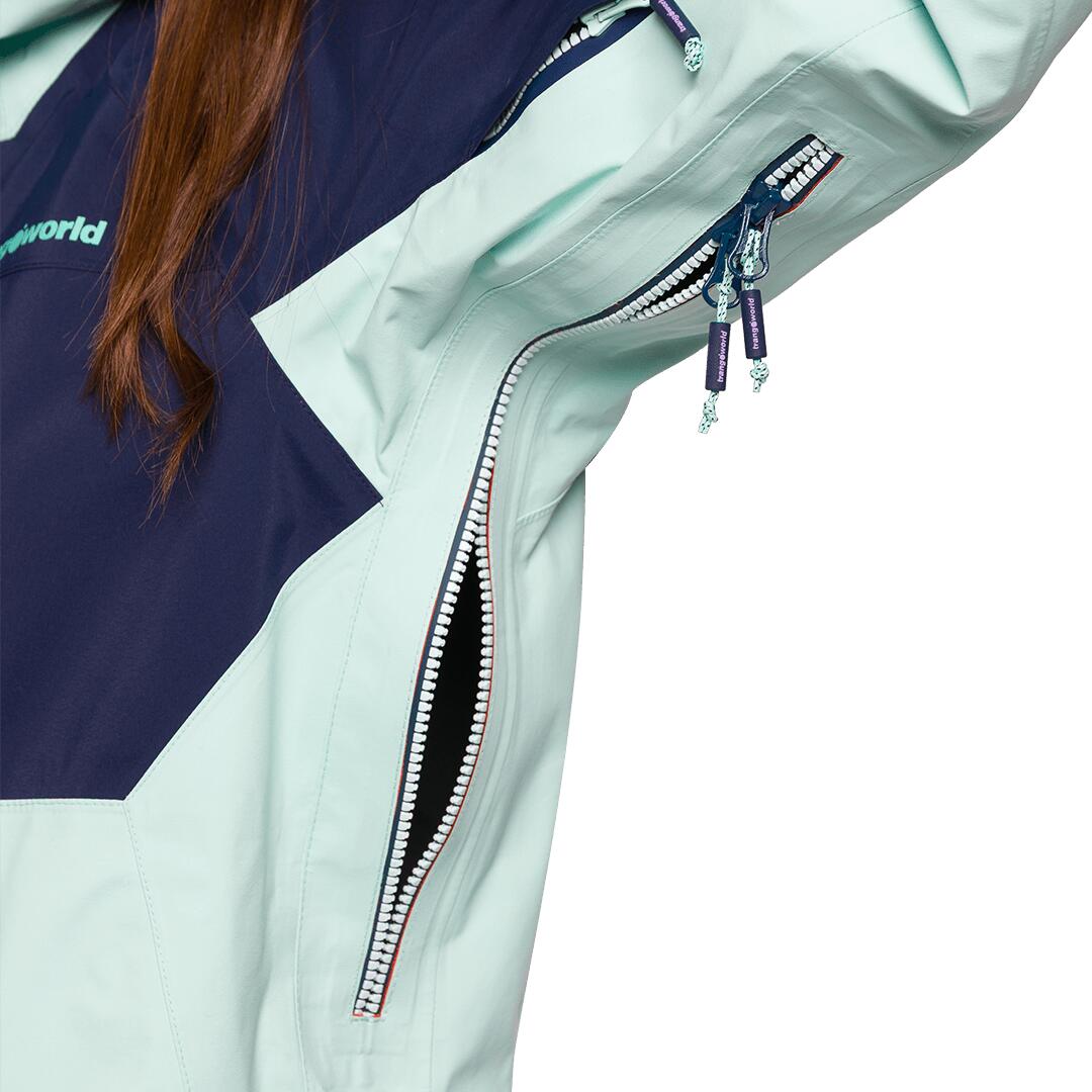 Chaqueta para Mujer Trangoworld Trx2 shell wm evo Verde/Negro/Azul Impermeable 5/7