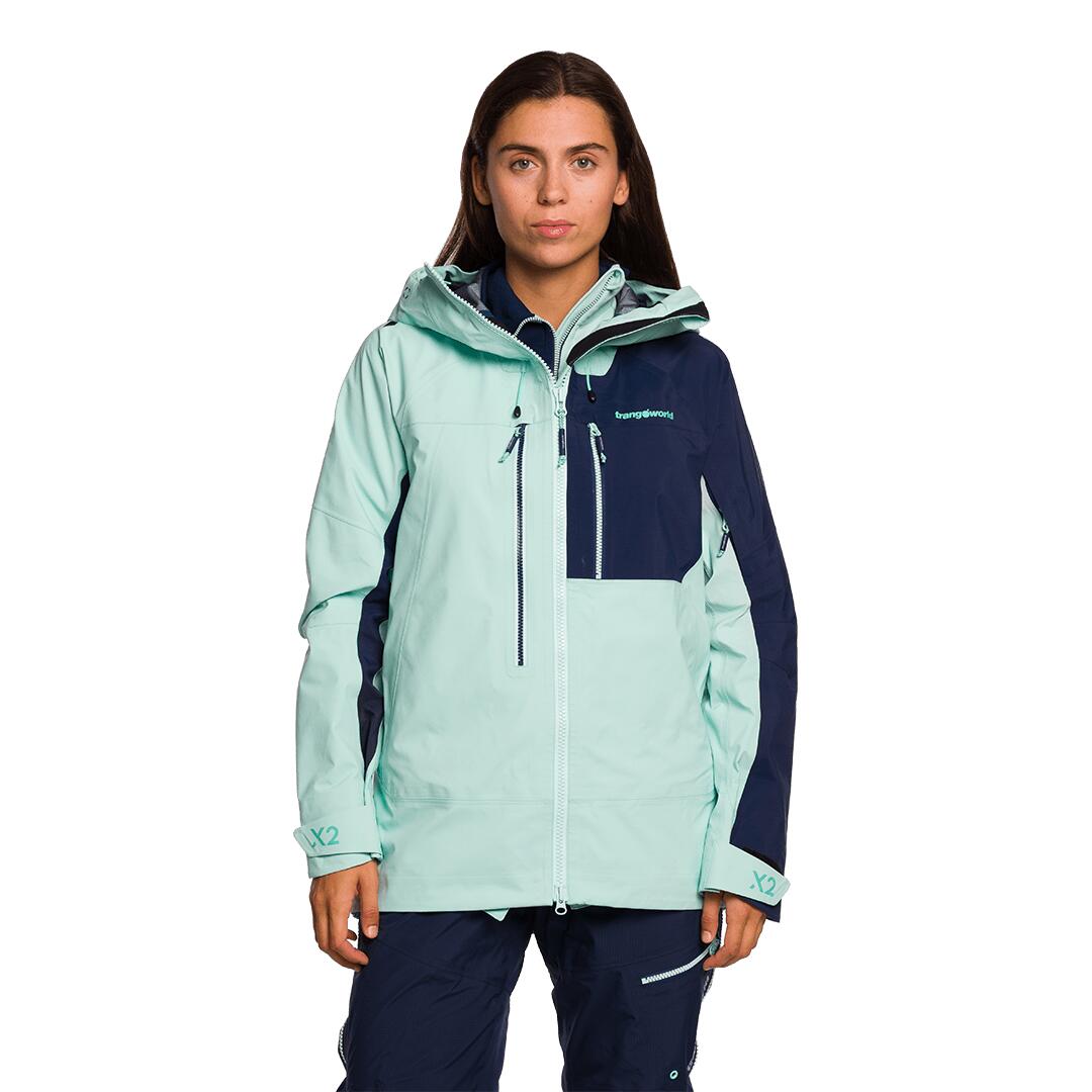 Chaqueta para Mujer Trangoworld Trx2 shell wm evo Verde/Negro/Azul Impermeable 2/7