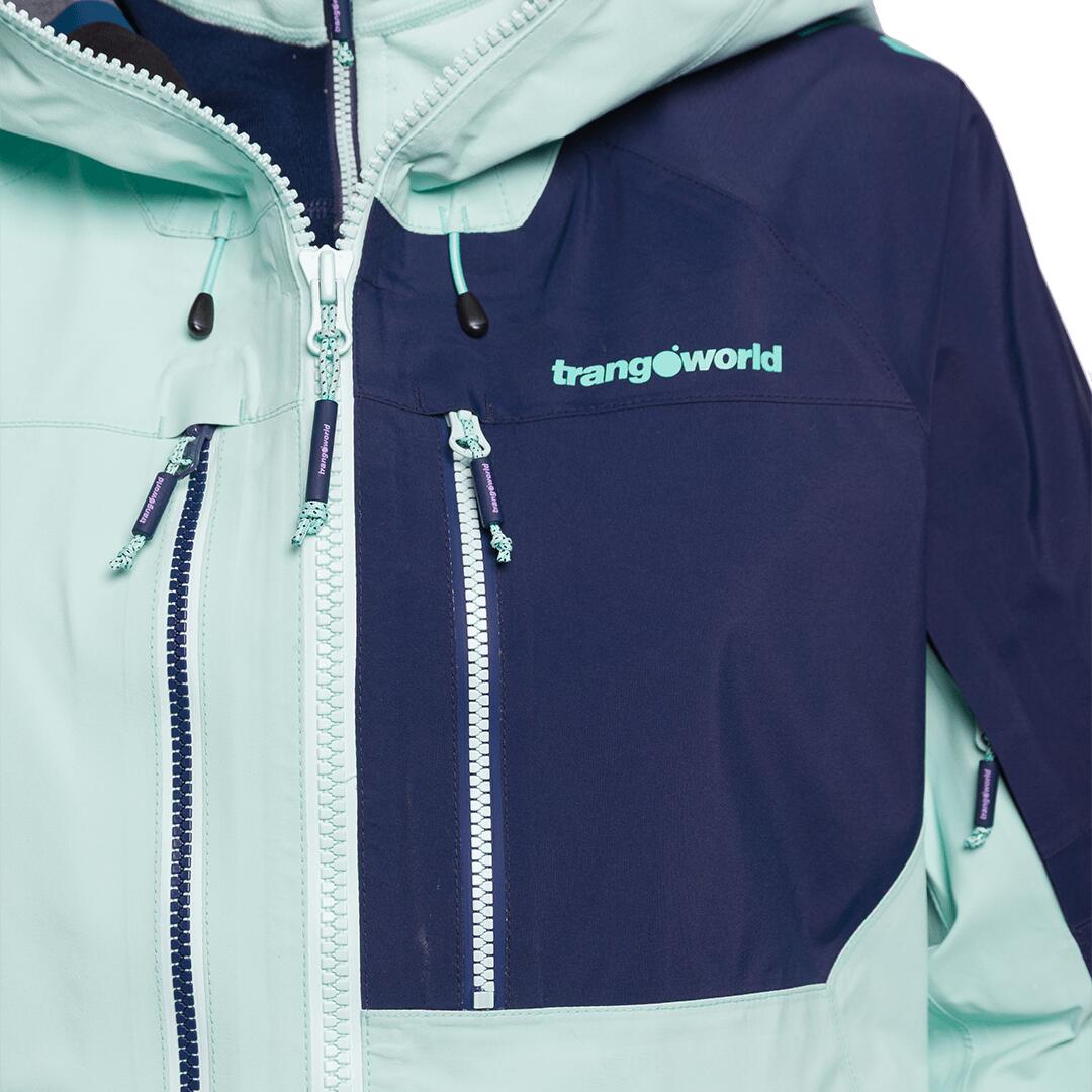 Chaqueta para Mujer Trangoworld Trx2 shell wm evo Verde/Negro/Azul Impermeable 7/7