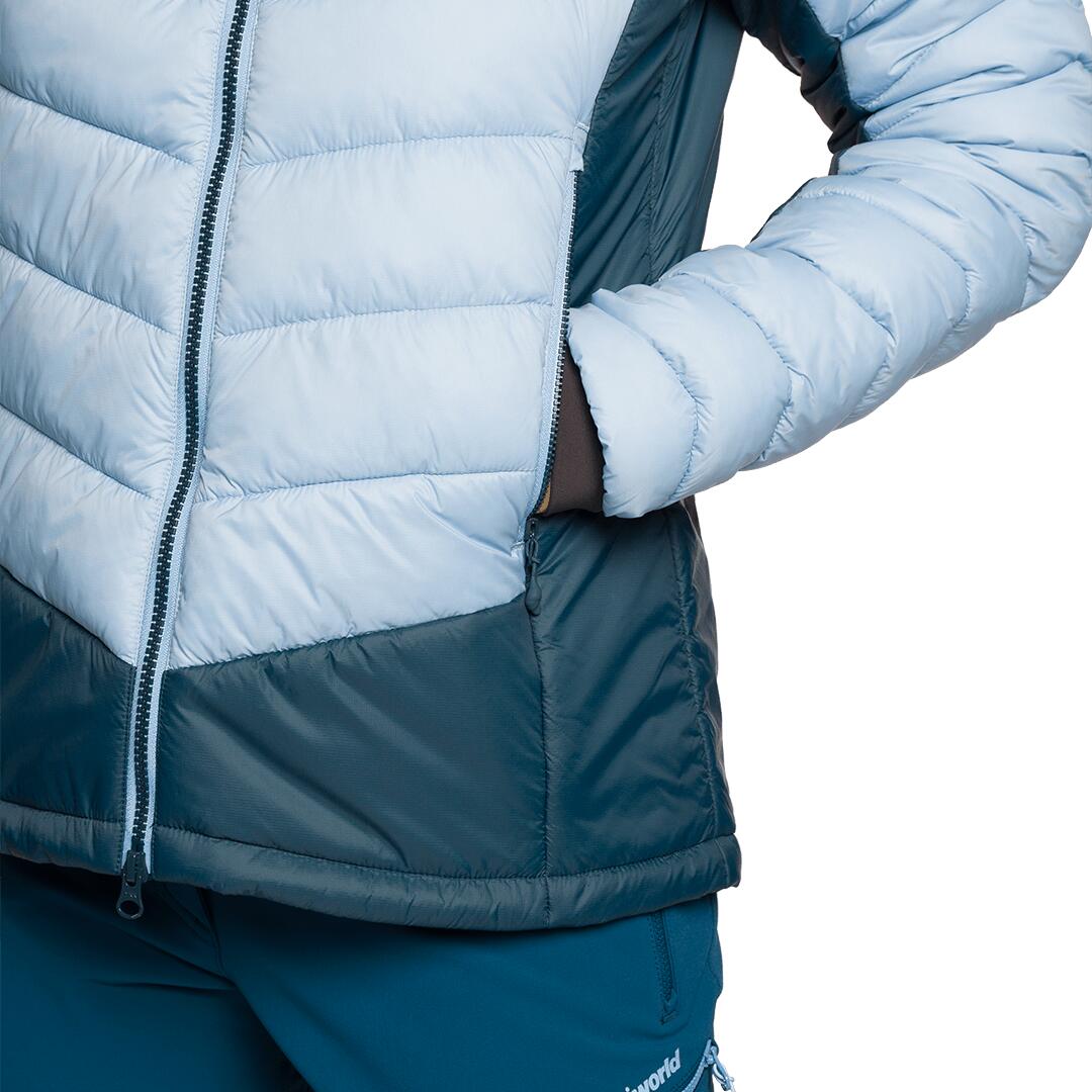 Chaqueta acolchada para Mujer Trangoworld Rulhe v02 Azul/Azul/Gris 6/7