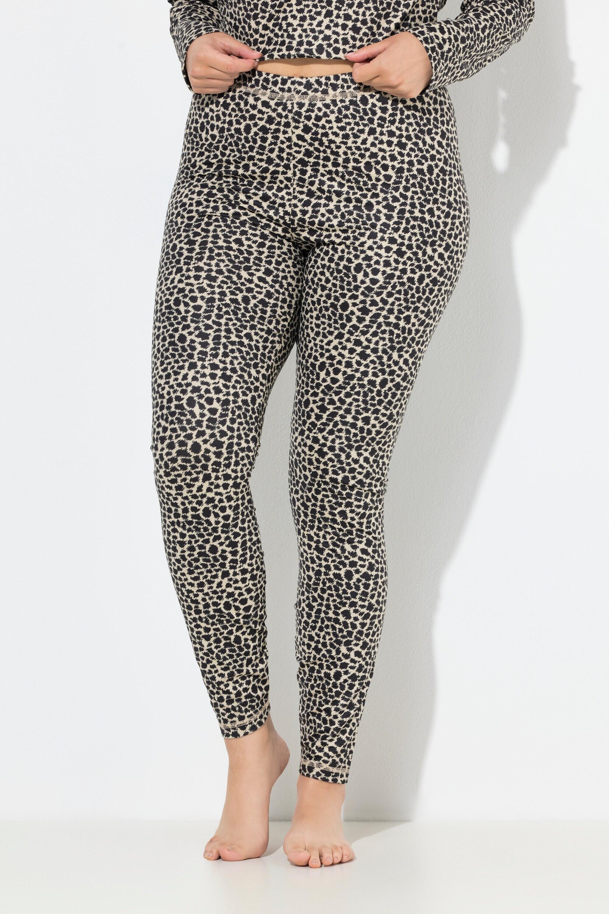 Femme Legging technique de ski motif léopard matière recyclée 1/6