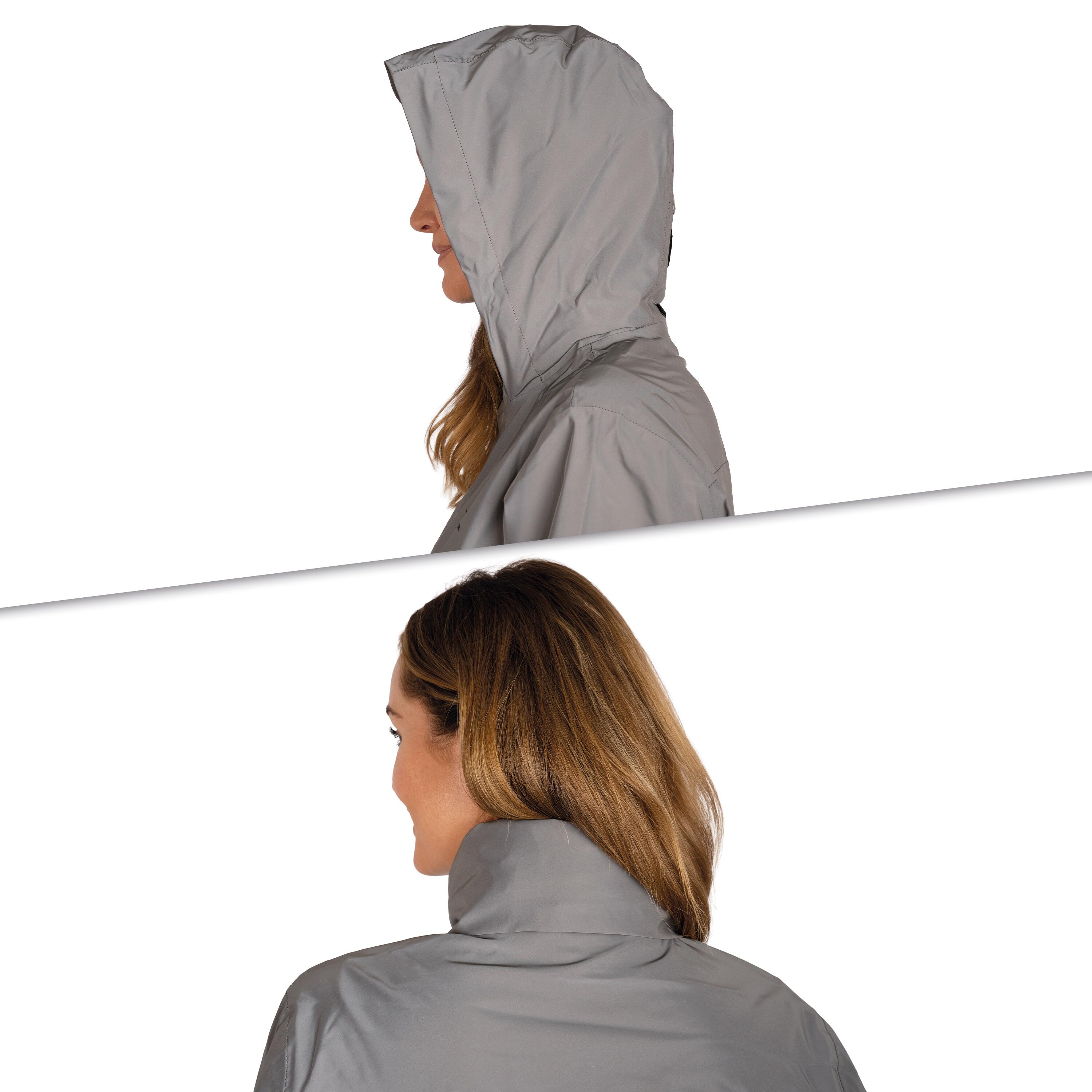 Regenjas dames fiets volledig reflecterend, waterdicht & winddicht - licht 4/5