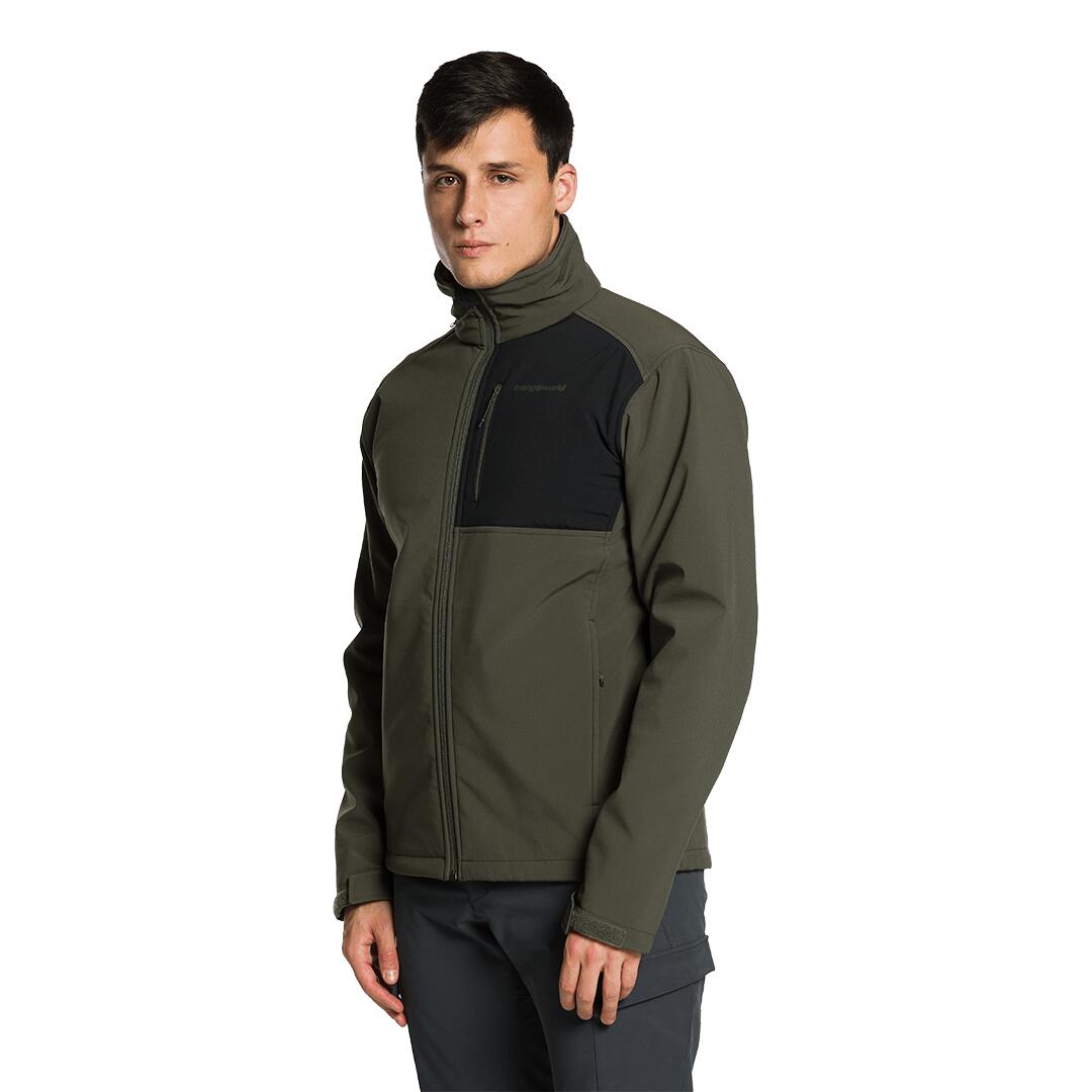 Softshell para Hombre Trangoworld Pradelles Verde/Negro 3/7