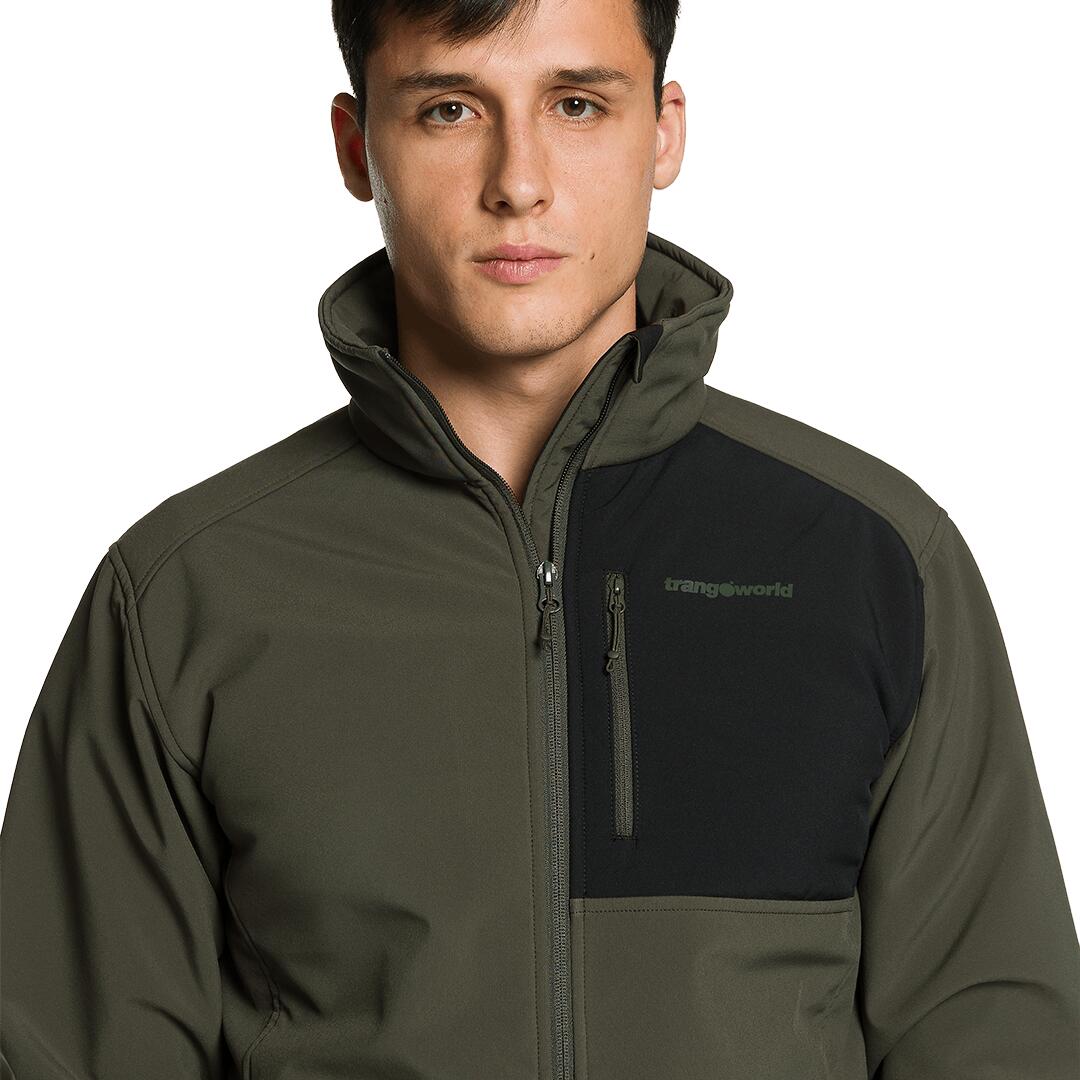 Softshell para Hombre Trangoworld Pradelles Verde/Negro 5/7